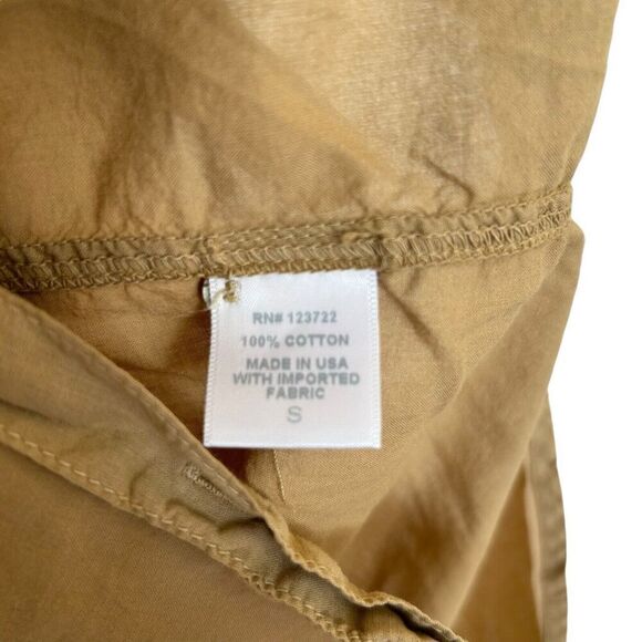 Xirena Brown Taupe  100% Cotton Button Down Shirt Long Sleeve Size S - Picture 6 of 6